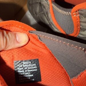 L.L. Bean Men's Orange and Gray Slip-On Loafers